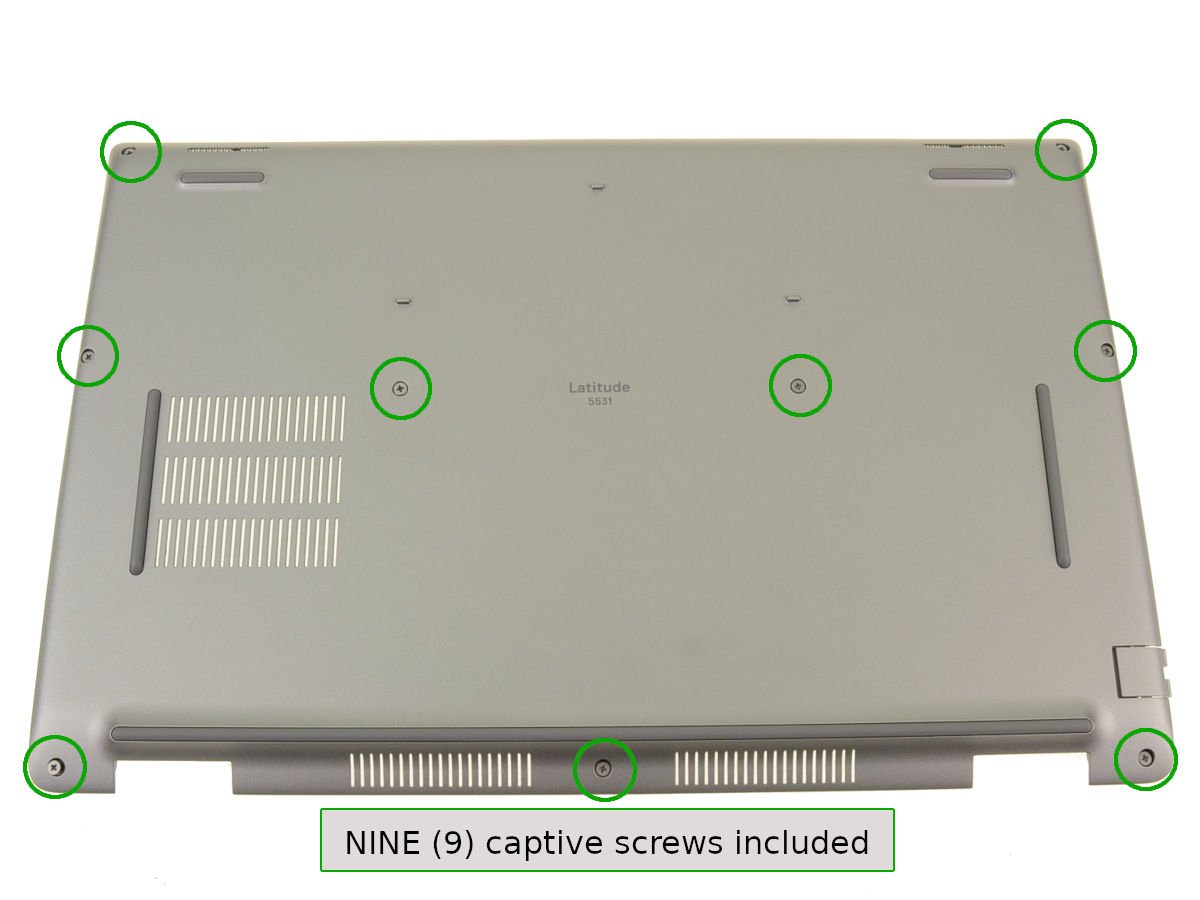 For Dell Latitude 5531 Laptop Bottom Base Assembly - 2FDN3 - Dell Parts ...