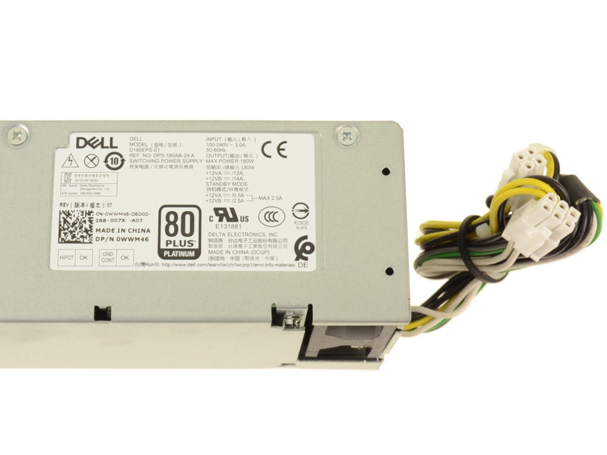 Sff Power Switch Module For Dell Optiplex 7050 SFF Small Form Factor 180 Watt Power Supply ...