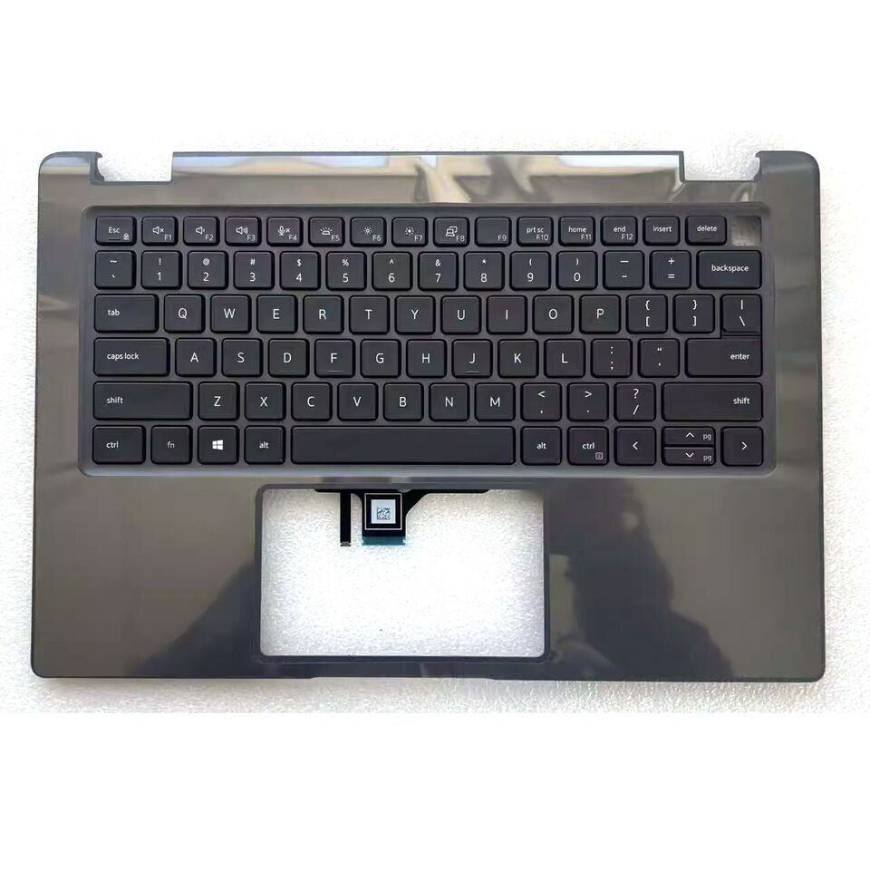 0R2DCD New Palmrest Upper Case US Backlit Keyboard For Dell Latitude