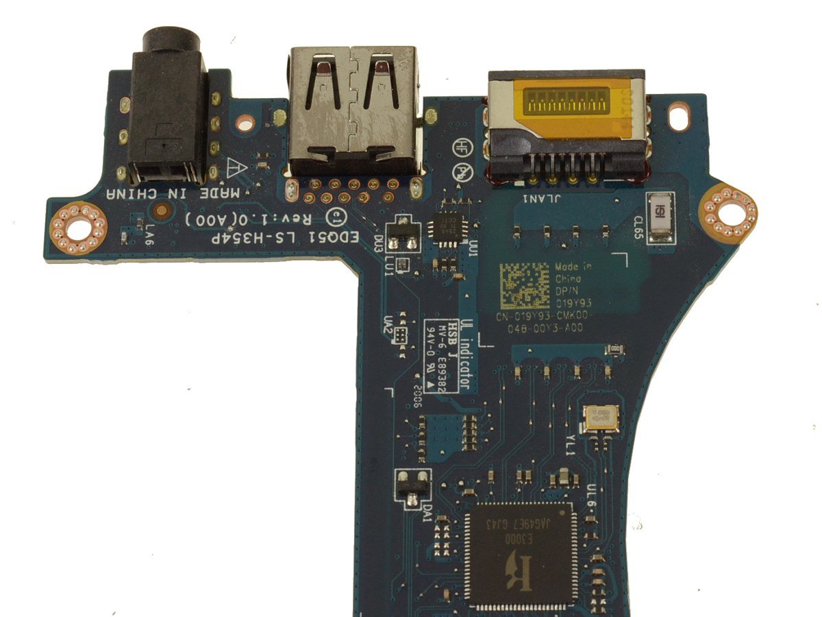 For Alienware m15 R2 Left Side Network RJ-45 / USB / Audio Ports IO Circuit Board - Left Side - 19Y93 - Image 2