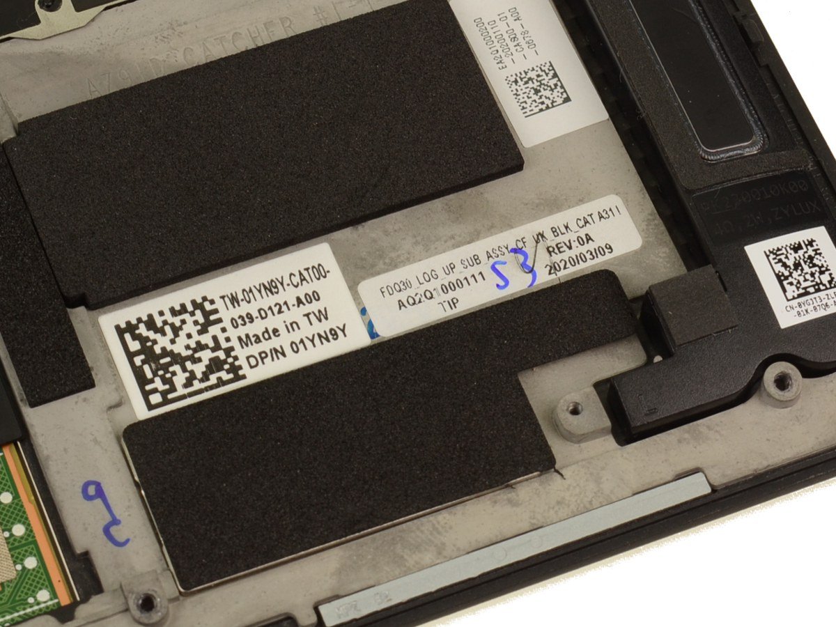 SPANISH - For Dell XPS 13 (9300) Touchpad Palmrest Keyboard Assembly - 1YN9Y - Image 2