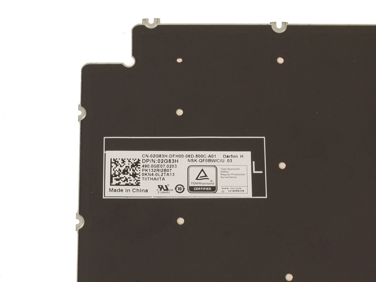 Thailand - For Dell Inspiron 15 (7590) / 17 (7791) Laptop Backlit Keyboard - 2G83H - Image 2