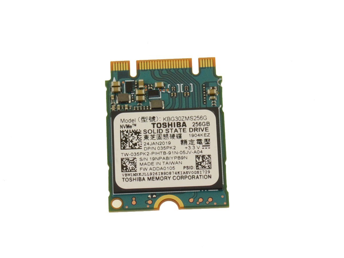 KIOXIA 256GB NVMe PCIE SSD Hard Drive M.2 2230 Card - 256GB - 35PK2