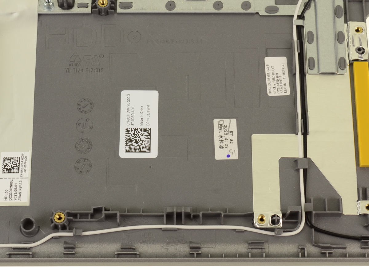 For Dell Vostro 15 3520 3525 3530 3535 Palmrest Backlit Keyboard Assembly - 3JTWM - Image 2