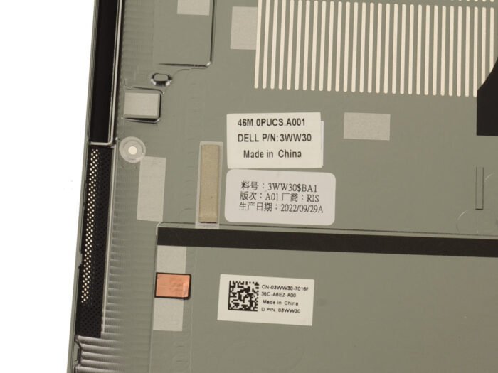 For Dell Precision 5770 Laptop Bottom Base Metal Cover Assembly - 3WW30 - Image 2