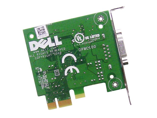 For Dell Desktop / Server PCI-e Serial Adapter Card - Half Height - 41D3K - Image 2