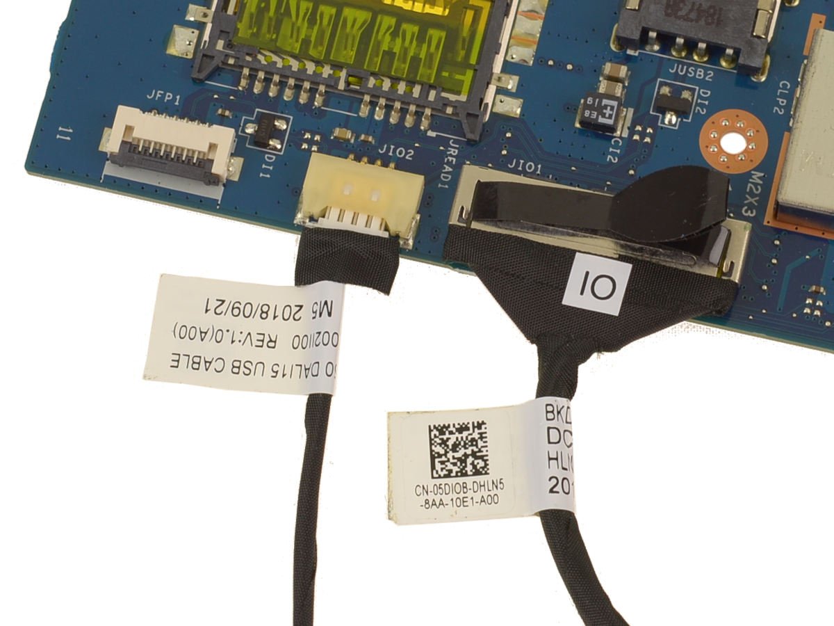 For Dell Vostro 5568 USB / SD Card Reader / VGA IO Circuit Board with Cables - Kit - 4T5M8 - Image 5