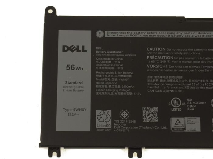 For Dell Latitude 3310 56Wh 4-cell Laptop Battery - 4WN0Y - Image 3
