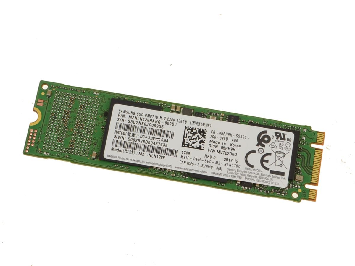 Samsung 128GB SSD Hard Drive M.2 2280 Card - 128GB - 5PH9H