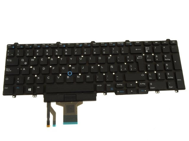 SPANISH - For Dell Latitude E5550 / Precision 15 (3510 / 7510) Laptop Keyboard - Non-Backlit - 5Y0RX