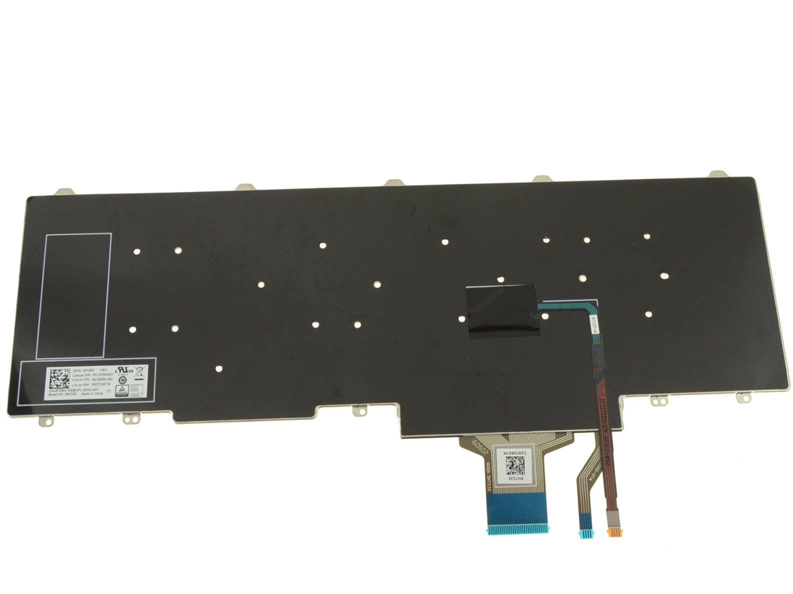 SPANISH - For Dell Latitude E5550 / Precision 15 (3510 / 7510) Laptop Keyboard - Non-Backlit - 5Y0RX - Image 2