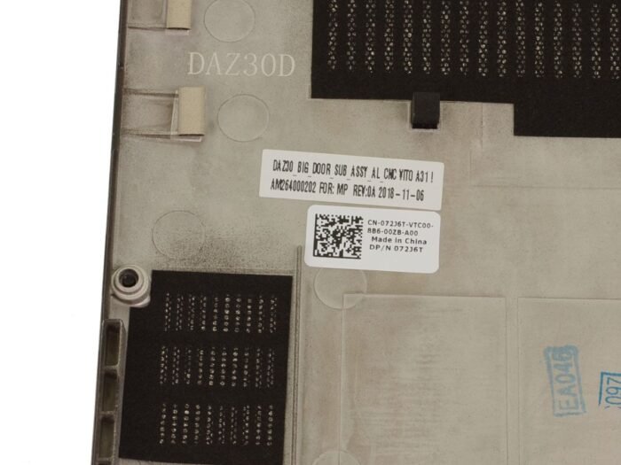 For Dell Latitude 7390 Laptop Bottom Base Assembly Cover - Gray - 72J6T - Image 2