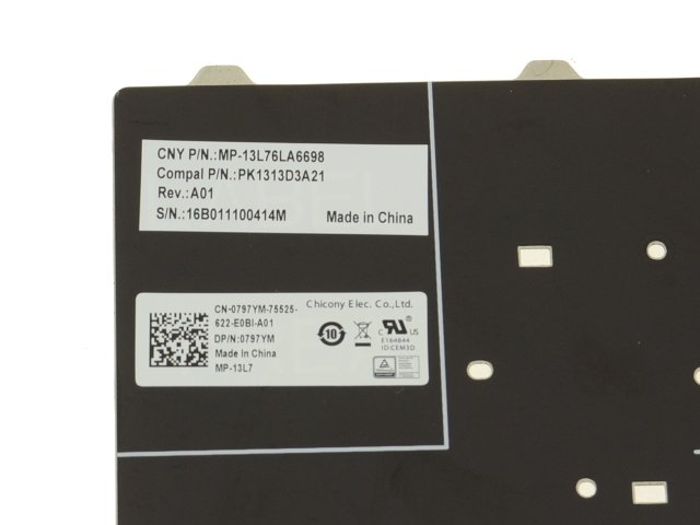 Spanish - For Dell Latitude 3340 / 3350 Laptop Keyboard - Non-Backlit - 797YM - Image 3