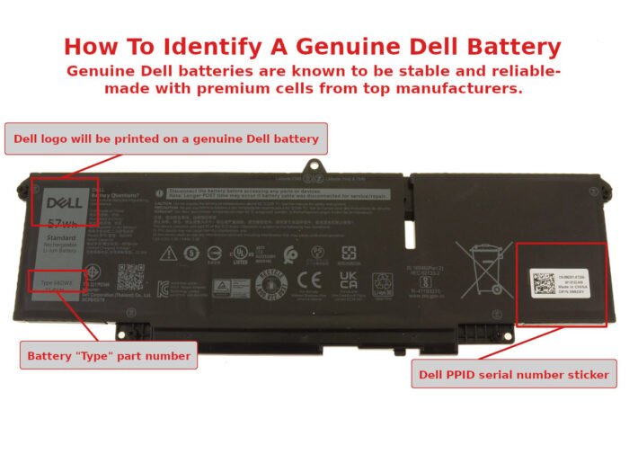 For Dell Latitude 7440 7340 7640 57Wh 3-cell Laptop Battery - 66DWX - Image 5