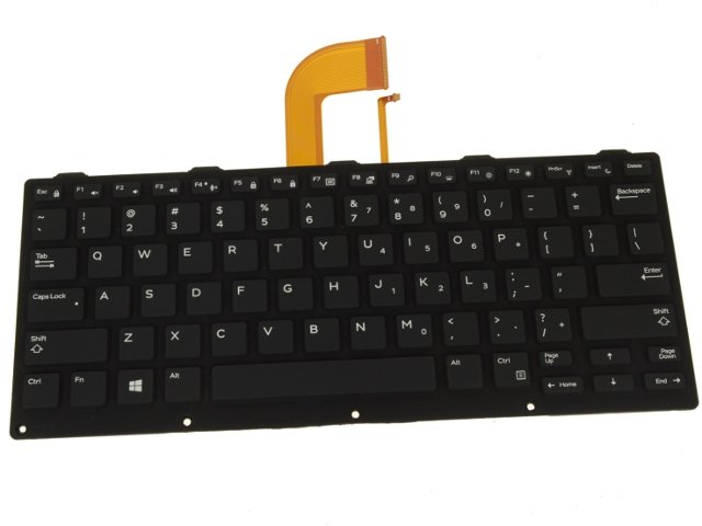 For Dell Latitude Rugged (5404 / 7204 / 7214) Rubberized Backlit Laptop Keyboard - 9CKXV