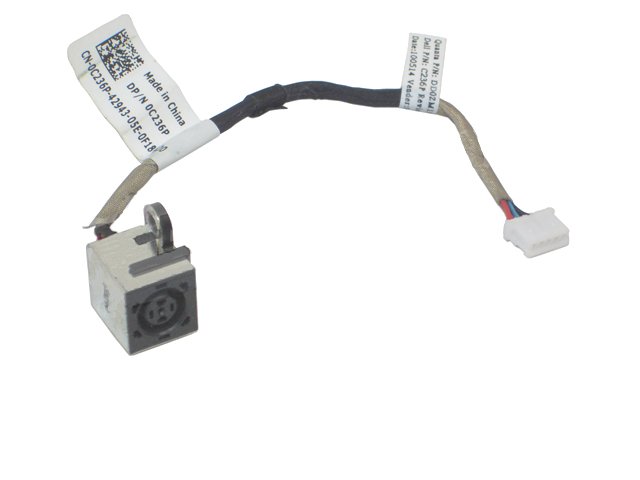 For Dell Latitude 2100 2110 2120 DC Power Input Jack with Cable - C236P