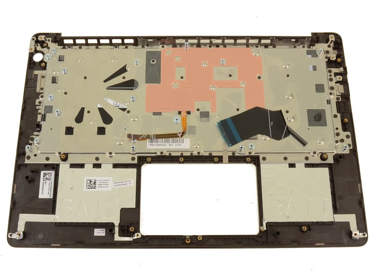 For Dell Vostro 13 (5370) Palmrest Backlit Keyboard Assembly - US INTL - CGKXR - C7C19