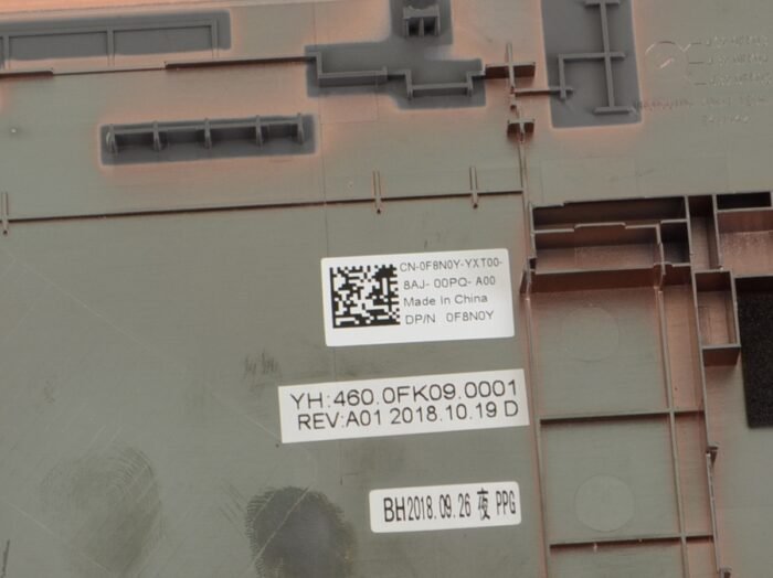 For Dell Vostro 5581 Laptop Base Bottom Cover Assembly - F8N0Y - Image 2