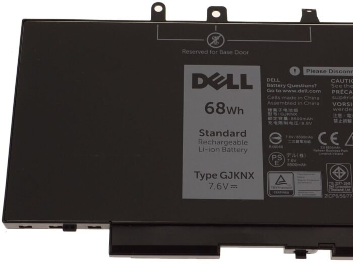For Dell Latitude 5480 / 5580 / 5280 4-Cell 68Wh Laptop Battery - GJKNX - Image 3
