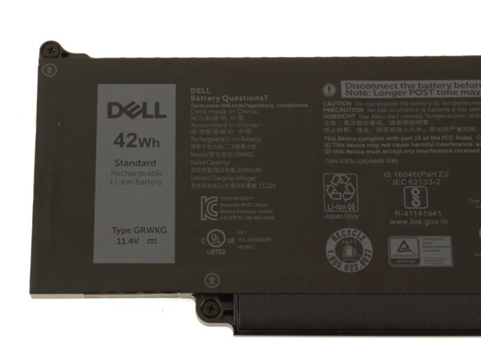 For Dell Latitude 5440 3540 5540 5340 3440 / Precision 3580 42Wh 3-cell Laptop Battery - GRWKG - Image 2