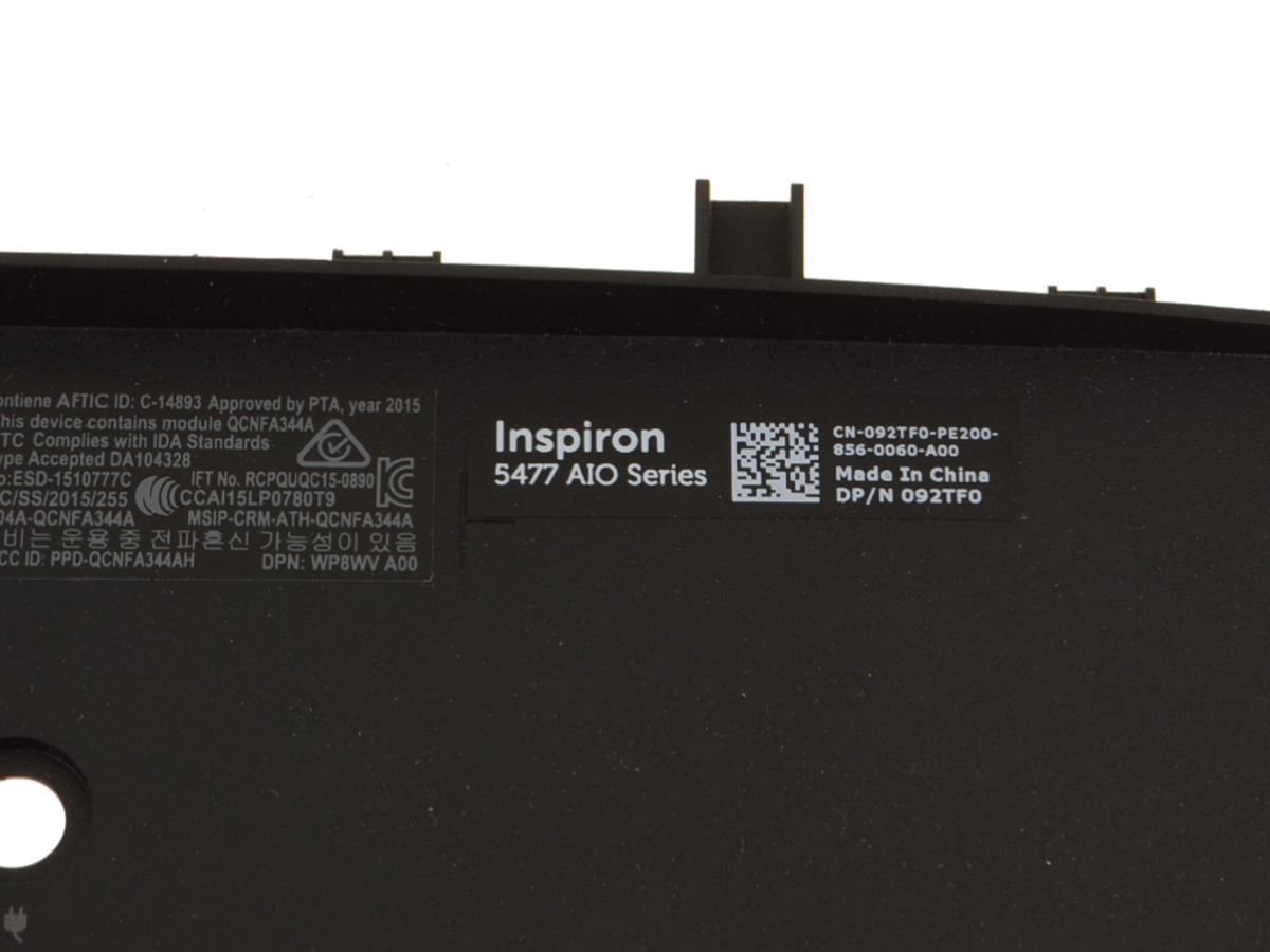 For Dell Inspiron 24 (5477) All-In-One Desktop Plastic Cover for Rear I/O Ports - H2FWY - Image 2