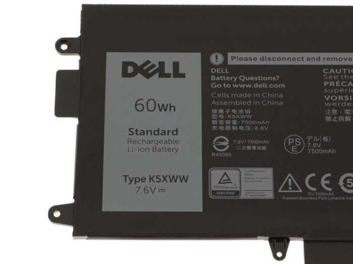 For Dell Latitude 7390 2-in-1 4-Cell 60Wh Laptop Battery - K5XWW - Image 3