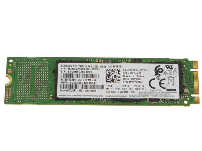Samsung 256GB SSD Hard Drive M.2 2280 Card - KP08D