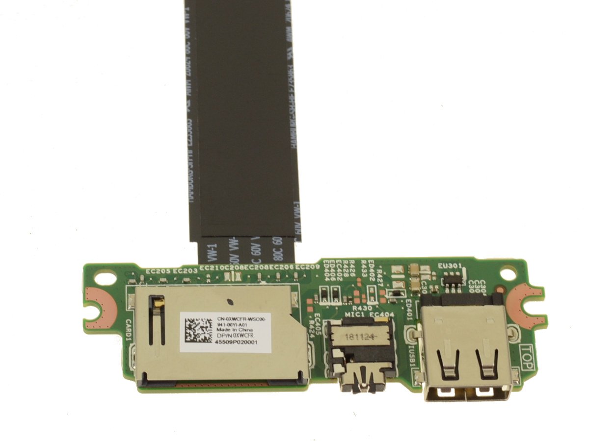 For Dell Inspiron 15 (3565 / 3567 / 3576) Audio Port / USB / SD Card IO Circuit Board Kit with Cable - M223W - WVYY9 - XWCFR - Image 2