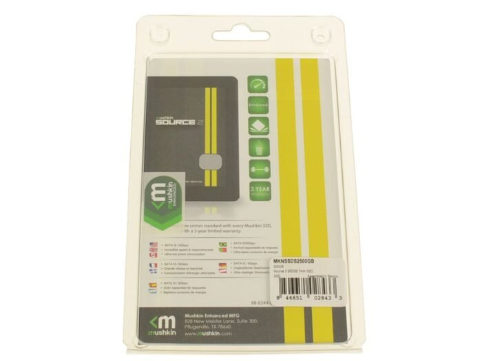 Mushkin Source 2 SSD 500GB SATA III SSD 6Gbp/s 2.5" Internal Solid State Drive - 7mm SSD - Image 3