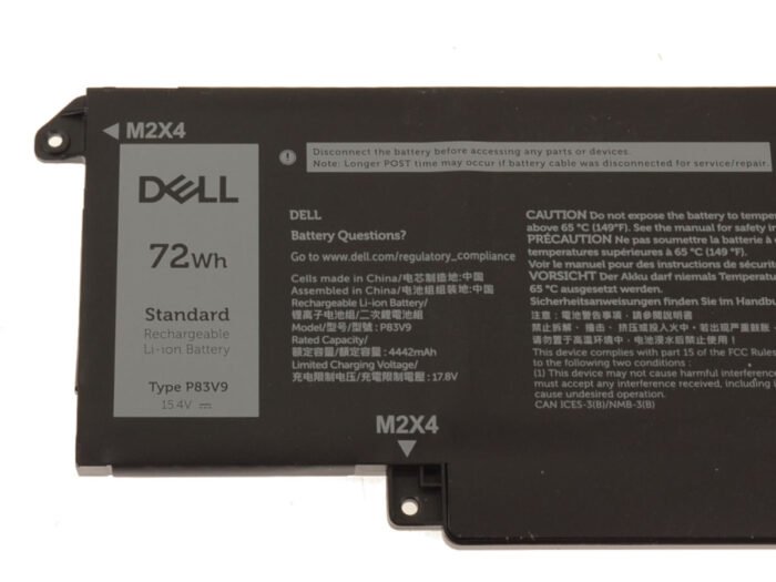 For Dell Precision 5470 5480 72Wh 4-cell Laptop Battery - P83V9