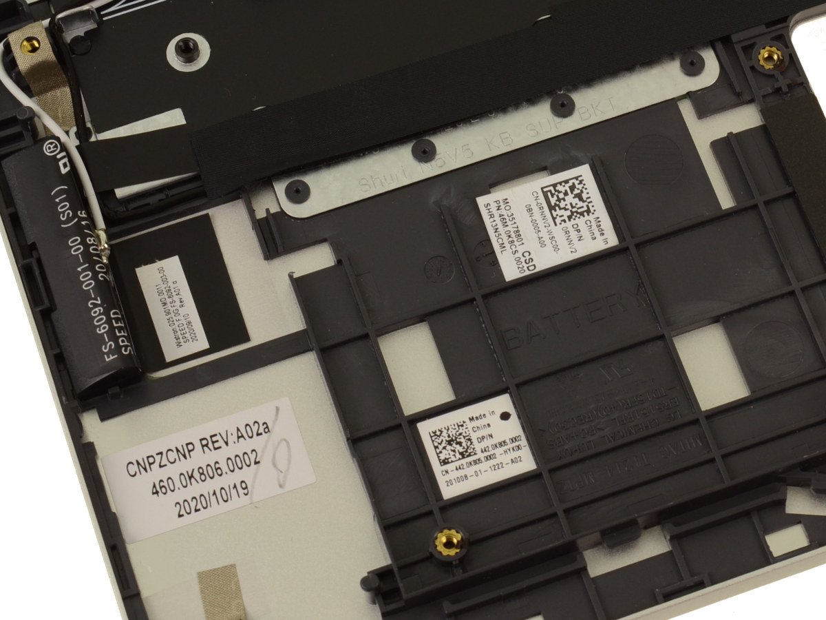 Spanish - For Dell Inspiron 5300 / 5301 Palmrest Keyboard Assembly - RNNV2 - Image 2