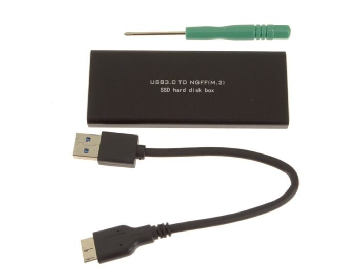 USB 3.0 External Portable M.2 SATA (NGFF Card) Drive Enclosure / Caddy Adapter - M.2