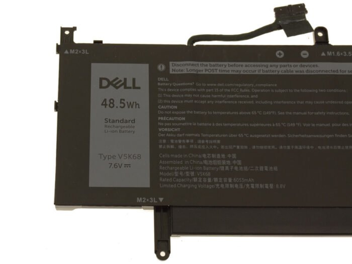 For Dell Latitude 9520 48.5Wh 4-cell Laptop Battery - V5K68