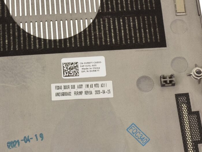 For Dell Latitude 7410 laptop Bottom Base Cover Assembly - V987T - Image 2
