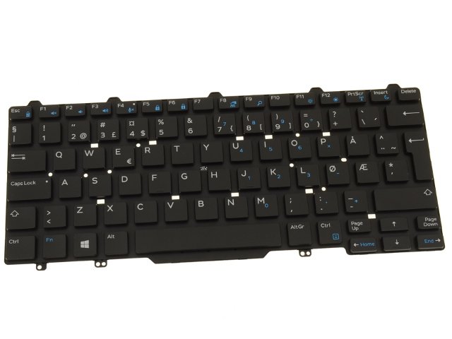 Norwegian - For Dell Latitude 3340 / 3350 Laptop Keyboard - Non-Backlit - VW6J9