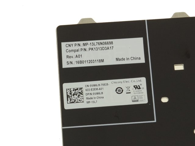 Norwegian - For Dell Latitude 3340 / 3350 Laptop Keyboard - Non-Backlit - VW6J9 - Image 3