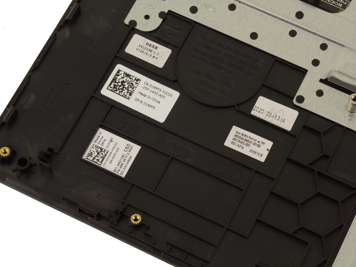 For Dell G Series G5 5500 Palmrest Keyboard Assembly - Backlit -EG- 3 Cell - WF0HR - Image 2