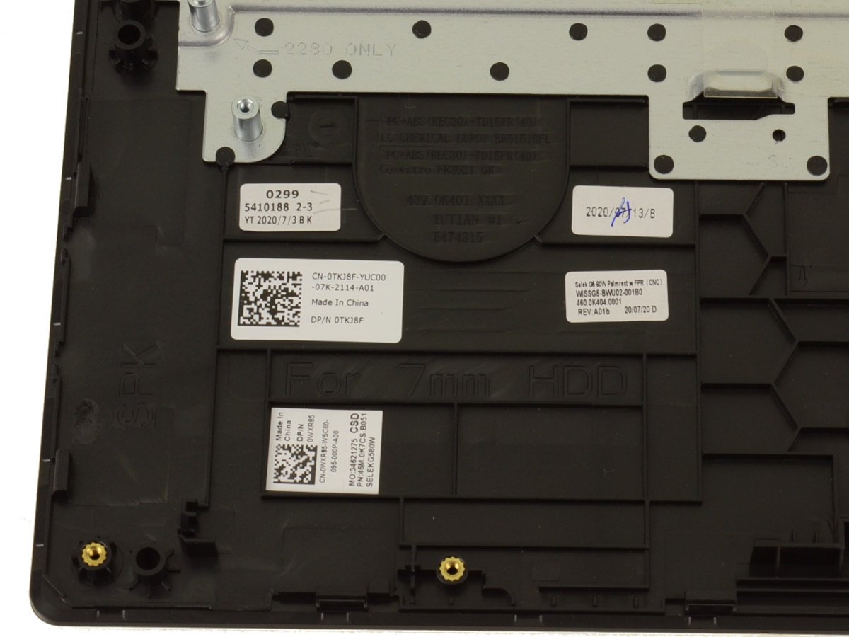 For Dell G Series G5 5500 Palmrest Backlit Keyboard Assembly - FP -EG- 4 Cell - WXR85 - Image 2