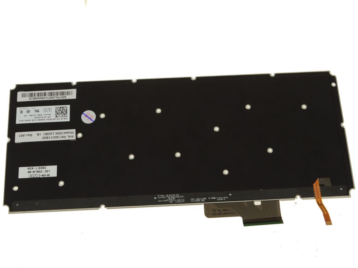 Brazilian - For Dell XPS 15 (L521X) Backlit Laptop Keyboard Assembly - X3D0V - Image 2