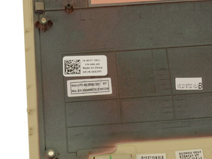 Gold - For Dell Inspiron 13 (7359) Bottom Base Cover Assembly - X57FT - Image 2