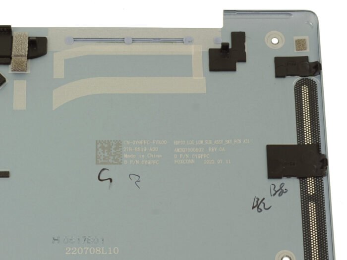 For Dell XPS 13 9315 Bottom Base Metal Cover Assembly - 3KJK7 - Image 3