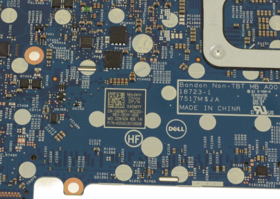 DP/N 4DMYY 04DMYY i7-8665U Integrated Graphics For Dell Latitude 5300 2-in-1 Motherboard - Image 3