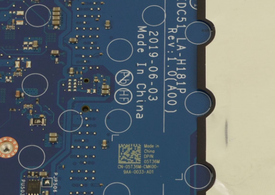 DP/N 5T36M 05T36M i5-9300H Integrated Intel Graphics UMA For Dell Latitude 5501 Motherboard - Image 3