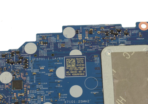 DP/N H2F8K 0H2F8K i7-1165G7 Discrete Graphics For Dell Inspiron 5502 Motherboard - Image 3