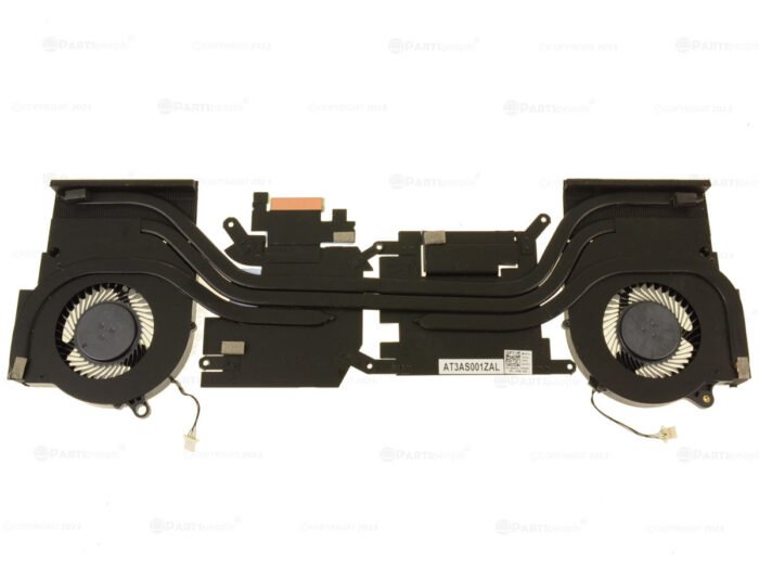 For Alienware m15 Ryzen R5 CPU / Graphics Cooling Heatsink Fan Assembly - RTX 3050 Ti - 0VGY4