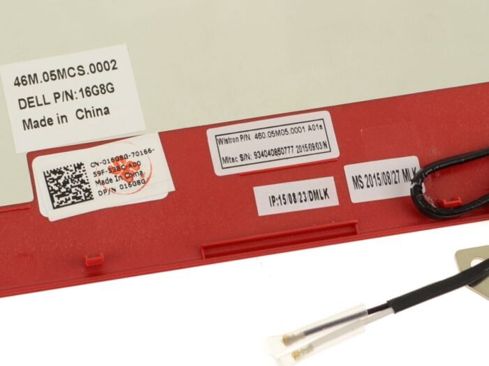 Red - For Dell Inspiron 13 (7359) 13.3" LCD Back Cover Lid Assembly with Hinges - 16G8G - Image 3