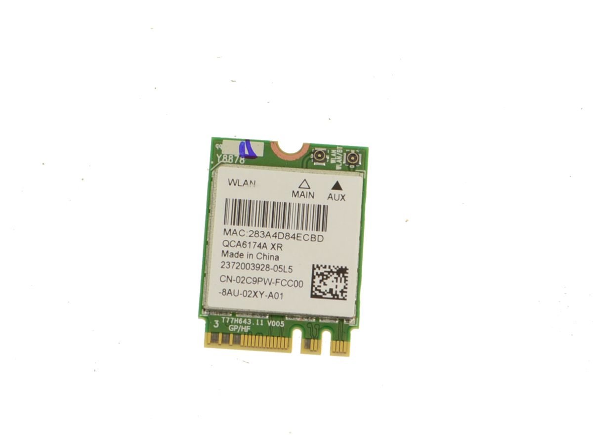 Qualcomm QCA6174A XR Dual Band WLAN WiFi 802.11 ac/a/b/g/n BT 5.0 M.2 Card - 2C9PW