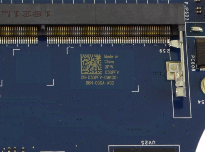 3DPFV 03DPFV Intel i5-8400H CPU Discrete Graphics For Dell Precision 5530 Motherboard - Image 3