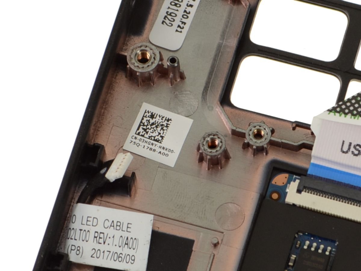 For Dell Latitude 7280 / 7380 EMEA Palmrest Touchpad Assembly with Smart Card Reader - EMEA - 9MXH8 - 3HGNY - Image 3