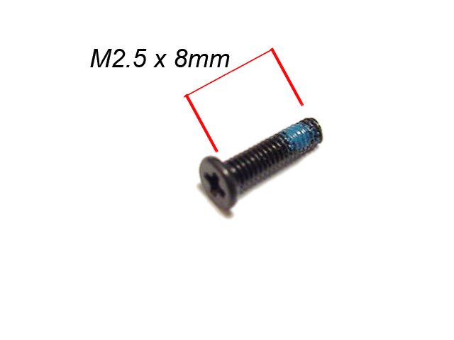 Single - Replacement Screw for Dell Latitude Inspiron Precision XPS Laptops - M2.5 x 8mm